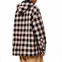LOEWE Quilted Check Hooded Shirt Multicoloured - Multicolor - View 4