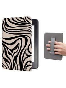 斑馬條紋保護殼 適用 7/6.8/6 吋 Kindle Paperwhite (第 12/11/10/7/6/5 代 - 2024) | Kindle Colorsoft Signature Edition 電子閱讀器配件，可愛極簡風保護殼附手提帶，適合送給同事與朋友的禮物 - 彩色 - 查看 13
