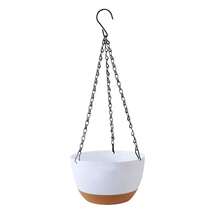 Outdoor Hanging Plant Basket, 8 Inch Plastic Indoor Hanging Planter With Drainage Holes And Chain, Suitable For Garden And Porch Plants - New Model - View 12
