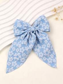 4-Piece/Set Flower Bow Hair Clip, Gentle And Sweet Hair Accessory (Color Random) - Multicolor - View 3