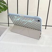 深棕色薄荷波點印花保護翻蓋平板電腦保護殼，附筆槽，相容 iPad 第 10 代 Smart Case/11(A16 2025)/相容 Galaxy S9/S7/S10+/相容 /相容 - 彩色 - 查看 9