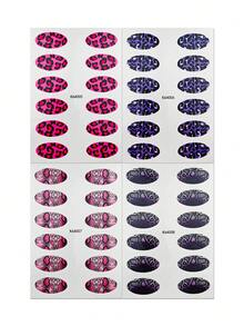4pcs Animal Pattern Eyeshadow Tattoo Sticker Set, Waterproof Eyeshadow Fake Tattoo, Self-Adhesive Face & Body Decoration Stickers, Suitable For Festivals, EDM Festivals, Halloween And Cosplay - Multicolor - View 10