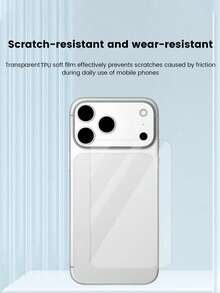 2-In-1 (1 Matte Lens Screen Protector + 1 Matte Back Cover Screen Protector), Compatible With IPhone 18 Pro Max/18 Pro/17 Pro/17 Pro Max/17 Air/17 Series. Matte Base And Matte Back Cover Protector, Anti-Fingerprint, Smooth Touch, Easy Installation, Protects Camera, Minimalist Design, Perfect Phone Accessory, Ideal Gift For Family And Friends. - Clear - View 5