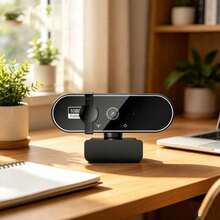 1080P HD Webcam For Computer, Suitable For Online Classes, Meetings And Live Streaming, With USB Connection, Built-In Microphone, Auto Focus And Full HD Function - View 2