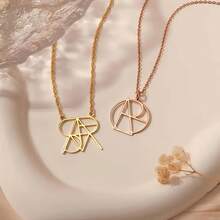 Personalized Stainless Steel Name Necklace, Customized Name Pendant, Unique Creative Gift For Holidays And Thanksgiving - Multicolor 2 - View 6