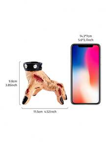 1件裝萬聖節裝飾品 詭異疤痕掌心造型樹脂殭屍手裝飾飾品 幽靈手戒指架 珠寶收納 萬聖節派對氛圍裝飾道具 鬼屋裝飾蠟燭台 - 橘色 - 查看 7