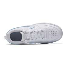 Nike New COURT BOROUGH Big Kids Flat Low-Top Versatile Casual Skate Shoes - White/Blue-green - View 8