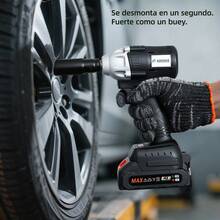 Llave De Impacto Inalambrico Taladro Recargable Kit Pistola Taladro Inalambrico Taladro De Impacto Motor Led Taladro Electrico Taladros De Velocidad Variable Taladro Destornillador Inalambrico - Negro - Ver 6