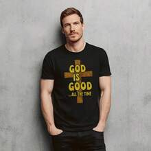 Men T-Shirts - 黑色 - 查看 1