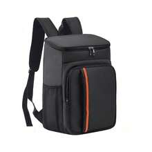18L Large Capacity Thickened Waterproof Durable Insulated Ice Bucket Backpack Cooler Bag Lunch Box, Suitable For Picnic, Dinner, Daily Essentials, Outdoor Camping, Lawn, Beach, Party, Gathering, Kitchen, Office - Black - View 13