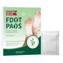 Parches para los pies de uso diario talla grande vendidos de la fábrica de origen para exportación y comercio transfronterizo 10 piezas/caja - [Vista plana] Parches para pies de color verde oscuro (10 parches/caja) - Ver 10