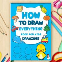 1 Book Children's Step-By-Step Drawing Practice Book, 200+ Interesting Pattern Drawing Learning Exercise Book, Children's Drawing Enthusiast Guide, Beginner Art Education Supplies, Children's Drawing Practice Book, Preschool Kindergarten Drawing Practice - How to Draw - View 7