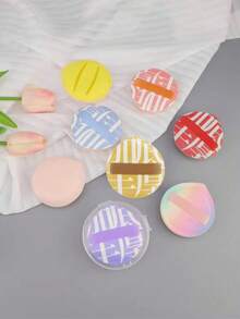 1/2/5/6/10pcs Hydrophilic Polyurethane Makeup Sponge Set, Soft Cotton Powder Puff, Suitable For Face, Foundation And Concealer Blending, Dry And Wet Dual-Use Multi-Function, Suitable For Men And Women/Portable Makeup Storage Bag With Mirror, Comb, Nail Polish, Concealer, Mascara, Blush, Full Set Of Makeup Tablets, National Day Cosmetics - Multicolor - View 2