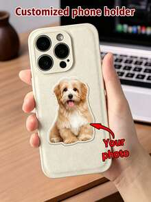 Customized Pet Phone Holder, Personalized Pet Photo Phone Grip, Suitable For Car Phone Mount, Foldable And Rotatable Customized Phone Stand, Holiday Anniversary Gift For Family, Friends And Partners - Multicolor - View 5