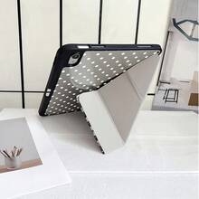 黑白波點鋼琴音符蕾絲印花平板保護殼，附筆槽，相容 iPad 10代 Smart Cover/11(A16 2025)/相容 Galaxy S9/S7/S10+/相容 /相容 - 彩色 - 查看 9