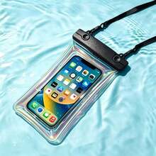 1/2/3pcs Waterproof Anti-Drop Laser Cut Phone Bag, Swimming Halter Phone Case, Sealed Phone Case, Transparent Diving Phone Case Suitable For Outdoor Rafting Swimming, Touchscreen Phone Case - Multicolor - View 9