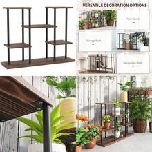 Four-Tier Wooden Shelf Plant Stand - T0001-01-2907 - View 3