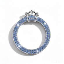 1pc Crown Shiny Car Engine Start/Stop Button Ring, Sparkling Crystal Crown Style Button Start Button Decorative Cover, Cute Car Interior Accessory, Suitable For Women - One-button Start Decorative Crown Style - View 16