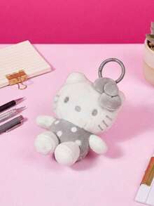HELLO KITTY AND FRIENDS | Joivida 1個聯名3D絨毛吊飾鑰匙圈，灰色設計，獨特前衛風格，適合追求個性的愛好者，可掛在包包、鑰匙、書包上，生日或週年紀念的獨特禮物 - 灰色 - 查看 2
