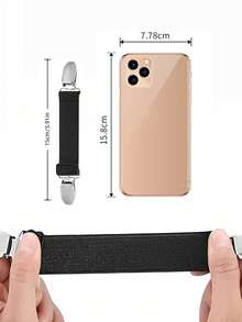 2pcs Anti-Slip Thong Sandal Strap, Adjustable Comfortable Elastic Band, Suitable For Slippers And Sandals, No Installation Required To Secure Heel And Prevent Slipping - View 2
