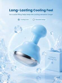 Reusable Ice Facial Cooling Massage Tool, De-Puffing Face Ice Roller, Ice Cube Mold Beauty Tool, Cold Therapy Facial Care Accessory, Portable Cooling Massage Tool, Suitable For Women, Home SPA Daily, Travel Use, Back To School And Vacation Essential - Multicolor - View 4