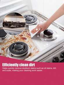 Stainless Steel Cleaning Paste, Pink Magic Oil Stain Cleaning Cream, Suitable For Stoves, Gas Ranges, Range Hoods, Pots And Pans, Kitchen Cleaning Rust Removal Magic Tool, Descaling Cleaning Cream, Kitchen Cleaning Supplies, Cleaning Tools, Suitable For Bathroom And Kitchen - Solid State - View 6