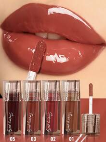 Pudaier 4-Piece Set Moisturizing Mirror Lip Gloss, Fresh Non-Greasy Texture, Long-Lasting Shiny Liquid Lipstick, Gift For Women - 4PCS SET - View 3