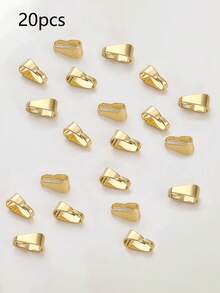 10/20/30pcs Copper Plated 18K Gold Lobster Clasp With Anti-Oxidation Storage Bag, Used For Pendant Jewelry Open Clasp, DIY Bracelet, Necklace, Jewelry Accessories Materials-Christmas DIY Jewelry Accessories - Gold - View 9