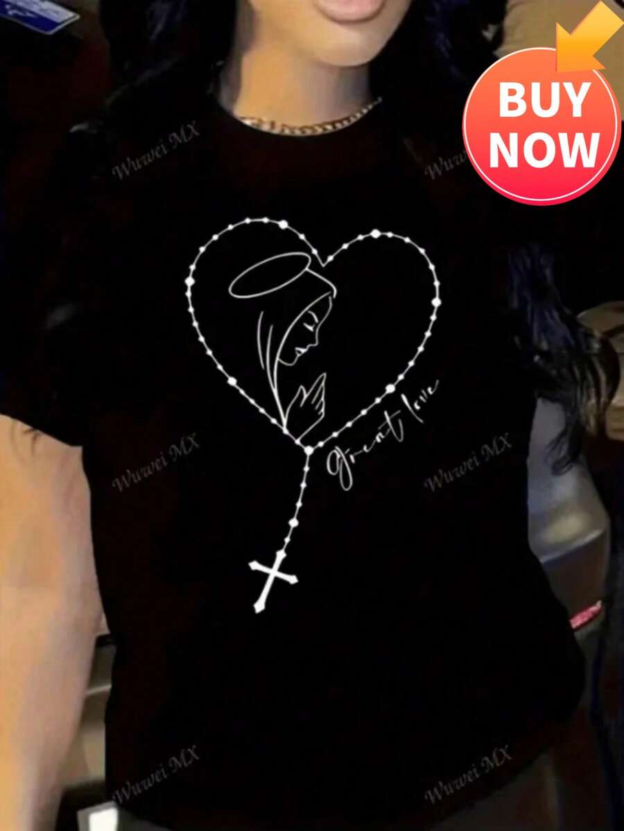Autunno Special Summer Tops Butterfly Print Short Sleeve T-Shirt Unisex - Black - View 1