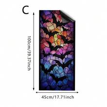 1pc Halloween Bat, Spider, And Ghost Privacy Window Film, Reusable PVC Electrostatic Adsorption Window Film, Suitable For Bathrooms, Bedrooms, Kitchens, And Home Decor. - Multicolor - View 9