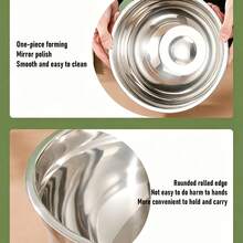 8-Piece Stainless Steel Mixing Bowl Set With Lids And Measuring Spoons, Stackable Mixing Bowls For Cooking, Baking, And Food Prep - Black - View 4