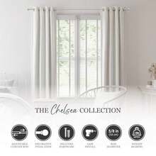Kenney Chelsea, bola barra de cortina de ventana - Champán Plata - Ver 3