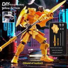 T13 Action Figure 2-Piece Set, DIY Titan 13 Warrior Figure, Multi-Joint Articulated Action Figure, Lucky 13 Collectible Toy - Multicolor - View 8