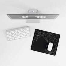 وسادة مكتب بتصميم شبكة العنكبوت هدية لديكور مكتب جمالي قوطي وسادة مكتب XL وسادة مكتب للألعاب هدية لها وسادة ماوس XXL وسادة مكتب إكسسوار مخيف - لوحة الماوس - مشاهدة 4