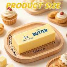 1pc Portable Butter Stick Squishy Toy, Soft Squeeze, Crunchy Feel, Slow Rebound Mochi Squishy, Stress Relief, Sensory Toy, Fun Anxiety Relief, Decompression Toy, Sticker Style, Suitable For Office And Home Use - Multicolor - View 2