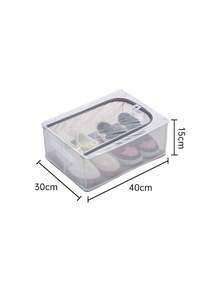 Transparent Shoe Storage Box Foldable Under-Bed Storage Organizer For Shoes Clothes & Home Organization No Assembly Shoe Rack Waterproof Closet Storage For Bedroom Living Room Dorm Under The Bed Shoe Cover Room Decor Home Decor Back To School - Multicolor - View 14