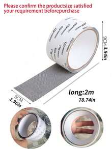 Waterproof Self‑Adhesive Window Screen Repair Tape, Mosquito Net Patch Stickers, Grid‑Shaped Mending Strips, Cuttable Screen Patches, Quick‑Fit DIY Mesh Repair Supplies, Insect‑Proof Screen Fix Accessories For Doors And Windows - A - View 3