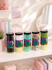 BROS Colorful Pre-Rolled Paper Cones With Tips, Slow Burning Easy Fill Rolling Paper Cones, Assorted Fun Designs, Portable Jar Pack, 1 Set - Multicolor - View 5
