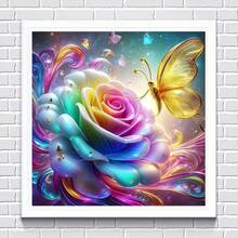 1pc - DIY Handmade 5D Diamond Painting Kit, Suitable For Adults And Beginners, Craft Supplies, Applicable For Living Room, Bedroom, Office, Wall Decor Art. - round diamond - View 5