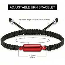 1pc Alloy Cylindrical Memorial Ashes Bracelet, Commemorative Jewelry For Loved Ones And Pets Hair/Ashes, Bar-Style Bangle - Multicolor - View 5