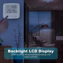 1pc/2pcs New LCD Digital Temperature Baby Room Humidity Meter Backlight Home Indoor Electronic Hygrometer Thermometer Weather Station - Multicolor - View 4
