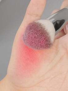 1 Peça Pincel de Pó Fofo para Blush e Base, Ferramenta de Maquiagem Sintética Macia para um Visual Natural e Misturado, Pincel Cosmético Premium para Aplicação em Todos os Tipos de Pele - Multicolorido - Visão 6