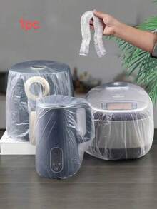 100/50/10/1pc Universal Transparent Plastic Dust Cover, Suitable For Electric Fan, Rice Cooker, Cookware, Kitchen Baking Tray, Microwave Oven And Other Household Appliances - Multicolor - View 13