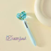 morn shine Heart-Shaped 4-Color Ballpoint Pen, Highly Attractive Multi-Function Multi-Color Pen, Planner Pen, Marker Pen, Neutral Pen - BP245 Heart-shaped Ballpoint Pen - View 5