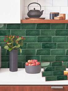 Panel Dinding Tekstur Bata Tahan Air, Stiker Ubin Dinding Perekat Mandiri yang Dapat Dilepas, Cocok untuk Dinding Dapur dan Kamar Mandi, Dapat Digunakan untuk Dekorasi Liburan, Stiker, Stiker Dinding, Stiker Vinyl, Dekorasi Rumah, Dekorasi Musim Semi - Stiker dinding imitasi ubin keramik - View 1