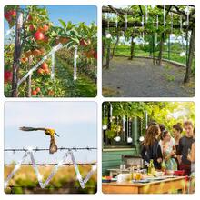 APODESS 36 Stück Gartendekoration-Set, 50m Blumenband & 12 Spiralen & 12 Schlüsselringe & 12 Anhänger-Partyzubehör-Set - Übersicht 5