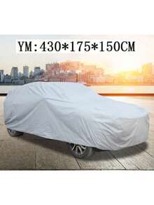 1 Set Waterproof & UV-Resistant Car Cover - Full Protection Against Dust & Snow For Sedans, SUVs And Trucks, With Storage Bag - Silver - View 20