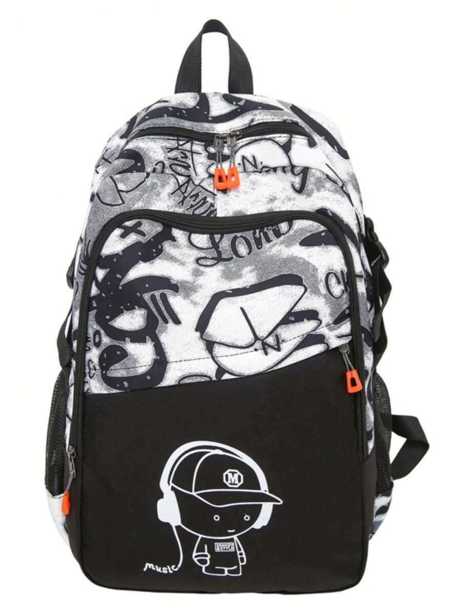 Back To School Season New Fashion Large Capacity Versatile Classic Cute Portable Travel Commute Backpack Suitable For Various Occasions - Multicolor - View 1