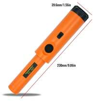 High-Sensitivity Metal Detector Pinpointer With LED - 360° Search, Golden & Treasure Finder Probe With Holster For Outdoor Hunting And Detecting - Battery Not Included - Orange - View 4