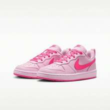 Nike New Court Borough 大童平底低筒百搭休閒運動鞋 - 粉色 - 查看 7